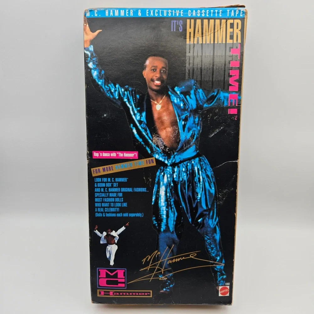 Vintage 1991 Mattel MC Hammer Doll NIB With Real Exclusive Cassette Tape Mattel